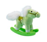TTETTZ Giocattolo a Forma di Cavallo a Dondolo da 15 Cm, Ornamento per Divano, Grazioso E Tenero Animale di Peluche, Ideale Come Regalo di Compleanno per Bam, Verde