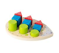 TTETTZ Giocattolo in Legno per Bambini Piccoli con Forme E Colori Da Ordinare, Gioco Interattivo per Lo Sviluppo Cognitivo
