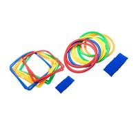 TTETTZ Gioco della Campana Portatile con Pezzi Multicolori per Allenare L'agilità E Il Fitness. Include Fibbie. Ideale per Bambini dai 3 Anni in su.