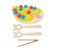 TTETTZ Gioco di Abbinamento di Palline di Legno Color Arcobaleno, Puzzle Portatili per Allenare Il Pensiero Logico Dei Bambini