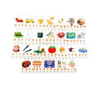 TTETTZ Gioco di Abbinamento E Ortografia di Lettere in Legno, Pensiero Logico, capacità Motorie Fini, Vedi, Giocattolo, Puzzle