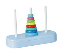 TTETTZ Gioco di Conteggio con Torre Impilabile, Rompicapo Educativo per La Prima Infanzia, Anelli Impilabili Arcobaleno per Bambini E Bambine, 8 livelli, Taglia unica
