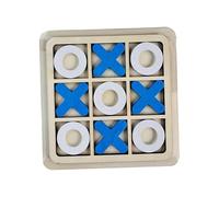 TTETTZ Gioco in Legno per Bambini, Educativo E Interattivo, Scacchi XO, per L'apprendimento Precoce Dell'intelligenza, in Legno, Adatto Come Regalo P, Blu Bianco