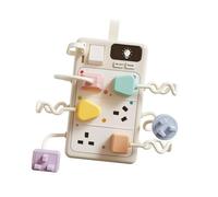 TTETTZ Gioco Interattivo Busy Board: Abbinamento di Forme di Prese, Accoppiamento di Luci, Riconoscimento Logico, Sviluppo della Coordinazion, Stile C