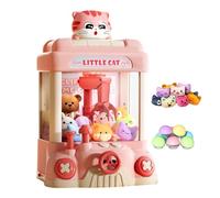 TTETTZ Macchina Acchiappa-Peluche per Bambini, Mini Slot Machine Portatile, Premio per Bambini E Bambine, Rosa
