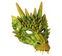TTETTZ Maschera Integrale Spaventosa E Malvagia per Uomo E Donna, Ideale per Cosplay E Feste, Verde
