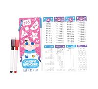TTETTZ Math Flash Cards Set Completo con Carte Resistenti Schede Didattiche Matematiche Penne Aiuti per Esercizi di Matematica Adatti a Bambini Insegnanti Fa, Divisione