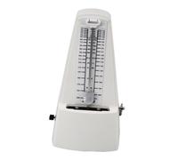 TTETTZ Metronomo Meccanico Metronomo Universale Metallo Suono Forte Traccia Precisa Battito Ukulele Violino Chitarra Violoncello Sassofono, Bianco