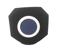 TTETTZ Parabrezza, Riflessione Fonoassorbente, Schiuma Professionale per Cabine Vocali Da Interno E Da Esterno, Blu