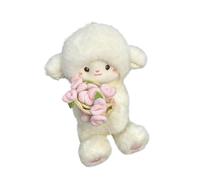 TTETTZ Peluche a Forma di Pecora, Giocattolo Decorativo Fatto a Mano, Esclusivo Bouquet Trasformabile, Animaletto di Peluche Ornamentale da Regalare agli Ami, Rosa