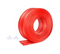 TTETTZ Pista da Corsa Flessibile, Pista da Corsa Flessibile per Bambini, Fai da Te, Si Arrotola con Ventose, per Bambini dai 3 Ai 10 Anni, Rosso