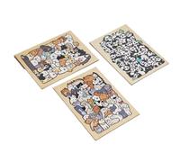 TTETTZ Puzzle in Legno a Forma di Animale Irregolare. Divertente Puzzle Fatto a Mano per Bambini dai 12 Anni in su. Gioco per Famiglie. Ideale per, Gatto Cane Panda