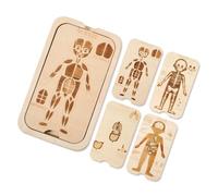 TTETTZ Puzzle in Legno per Bambini Dai 3 Ai 6 Anni, Giocattolo Educativo a 4 Strati per La Casa E I Viaggi