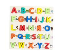 TTETTZ Puzzle in Legno per L'apprendimento Precoce per Ragazzi dai 3 Anni in su, Alfabeto Spagnolo