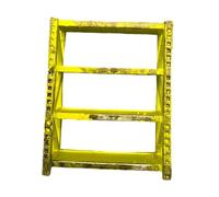 TTETTZ Scaffalatura per Officina in 1:64, Modello Realistico di Mini-garage per La Planimetria Della Stazione Ferroviaria, Scena Fai Da Te, Banco Da La, Giallo