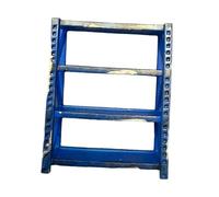 TTETTZ Scaffalatura per Officina in 1:64, Modello Realistico di Mini-garage per La Planimetria Della Stazione Ferroviaria, Scena Fai Da Te, Banco Da La, Blu