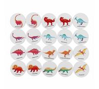 TTETTZ Scheda Apprendimento Bambini Carte Educativo Gioco Abbinamento Legno Stimola Pattern Riconoscimento Adatto Asilo Casa Scuola, Motivo Dinosauro