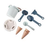 TTETTZ Set da Gioco da Spiaggia per Bambini da 9 Pezzi con Secchiello E Pale per Il Divertimento All'aperto