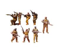 TTETTZ Set di 8 Miniature di Personaggi Mediorientali, 1:64, per Uomo.