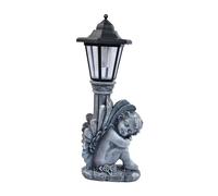 TTETTZ Statua di Angelo con Luce Solare in Resina, Resistente alle Intemperie, con Funzione Luminosa, Ornamento Decorativo Come Decorazione da Giardino per G, Giusto Angelo