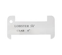 TTETTZ Strumento per Misurare Gamberi E Granchi, Portatile, Riutilizzabile, Ideale Come Regalo, Compatto E Leggero. Dimensioni: 8,25 Cm (3-1/4").