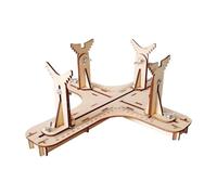 TTETTZ Supporto Portatile per Modelli di Aerei in Legno, Ideale per Il Fai da Te, 40x39x12 Cm