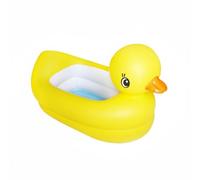 TTETTZ Vasca Gonfiabile per Dotata di Fondo Massaggiante Struttura PVC Robusto Forma Animale Facilmente Trasportabile Adatta a Bagno Bambini Piscina Gioco Uso Domestico Estate, Yellow Duck