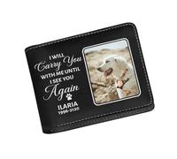 TTFEVVGX Portafoglio lungo in pelle personalizzato Portafoglio personalizzato con nome della nonna regalo amorevole per famiglia, nonna, madre, innamorati, regalo personalizzato per uomo e donna