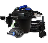 TTFiltro a pressione per stagni 10000l 11W UVC 40W Pompa Tubo Skimmer Fontana
