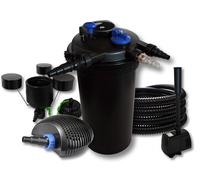 TTFiltro a pressione per stagni 30000l 18W UVC 40W Pompa Tubo Skimmer Fontana