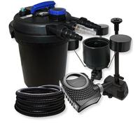 TTFiltro a pressione per stagni 6.000 l 11W UVC NEO8000 70W Tubo Skimmer Fontana