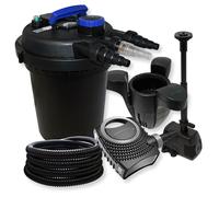 TTFiltro a pressione Set 6000l 11W UVC Depuratore per stagni Tubo 70W Pompa Font