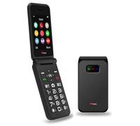 TTfone TT760 Telefono Cellulare 4G a Flip con Grandi Pulsanti per Anziani e Pulsante di Assistenza d'Emergenza - Telefono Cellulare Semplice Sbloccato (con cavo USB, Nero)