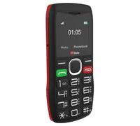 TTfone TT880 - Telefono cellulare facile da usare per anziani e anziani, con pulsante grande e pulsante di assistenza di emergenza, paga come si va (EE PAYG, rosso, con cavo USB)