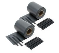 TT0.97€/m Frangivista a strisce 70mx19cm In PVC antracite 650g/m² Con 40 clip Fr