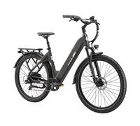 TTGO C5 E-Bike da città, batteria rimovibile da 648 Wh, pneumatici CST da 27,5 - Grigio - Nouvo