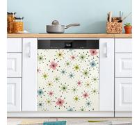 Ttgoth Atomic Stars, copertura magnetica decorativa per lavastoviglie, pannello di copertura per porta d'ingresso, adesivo per elettrodomestici da cucina, 58 x 66 cm