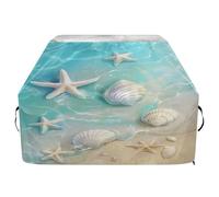 Ttgoth Copertura per barbecue a forma di stella marina per esterni, resistente agli strappi, resistente allo sbiadimento e ai raggi UV, con cinghie regolabili, per la maggior parte delle griglie, 114