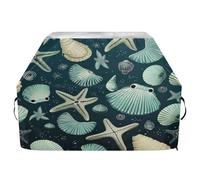 Ttgoth Copertura per barbecue a forma di stella marina, resistente all'acqua e agli strappi, resistente allo sbiadimento e ai raggi UV, con cinghie regolabili, per la maggior parte delle griglie, 114