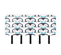 Ttgoth Portachiavi a forma di pinguino, da parete, con 4 ganci, autoadesivo o forato, organizer per la posta per ingresso, corridoio, ufficio