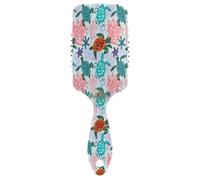 Ttgoth Spazzola districante per capelli con tartarughe marine, per donne e uomini, antistatica, spazzola districante per capelli ricci, lisci, bagnati o asciutti