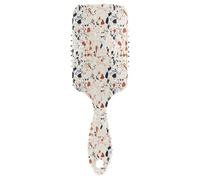 Ttgoth Terrazzo Pattern Spazzola per capelli per donne e uomini, antistatica, con cuscinetto d'aria, spazzola districante per capelli ricci, lisci, bagnati o asciutti
