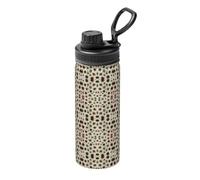 TTIGLHOH Acciaio inossidabile isolato 18oz della stampa di stampa della pietra di Petoskey di colore del bollitore per il viaggio di forma fisica di sport