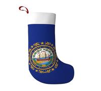 TTIGLHOH Calze natalizie con bandiera del New Hampshire Stato, super morbide, calze natalizie stampate su entrambi i lati, per decorazioni natalizie per le vacanze e la famiglia