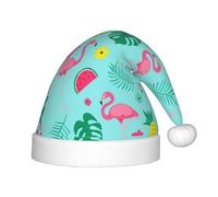 TTIGLHOH Cappello da Babbo Natale con fenicottero e gelato Fruitchilden, in velluto, comodo, spesso, in pelliccia