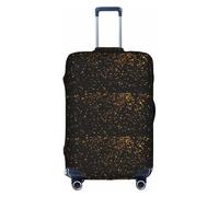 TTIGLHOH Carta da parati nera e oro con stampa pronta da viaggio, protezione antigraffio esclusa la copertura della valigia impedisce il miscuglio dei bagagli, bianco, XL