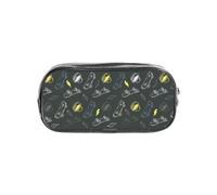 TTIGLHOH Custodia trasparente per penne con stampa di skateboard graffiti, organizer per cosmetici impermeabile, portatile per strumenti artistici