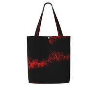 TTIGLHOH Explosion Burst - Borsa per la spesa in tela riutilizzabile, misura media, con chiusura a scatto, uso quotidiano, lavoro, shopping