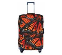 TTIGLHOH Farfalle monarca. Stampa pronta da viaggio Protezione antigraffio esclusa la copertura della valigia impedisce il miscuglio dei bagagli, bianco, L