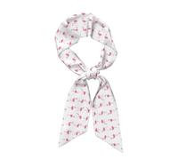 TTIGLHOH Fenicotteri su bianco stampa autunno capelli bandane per le donne collo leggero raso di seta testa sciarpe per accessori borsa, Nero , Taglia unica